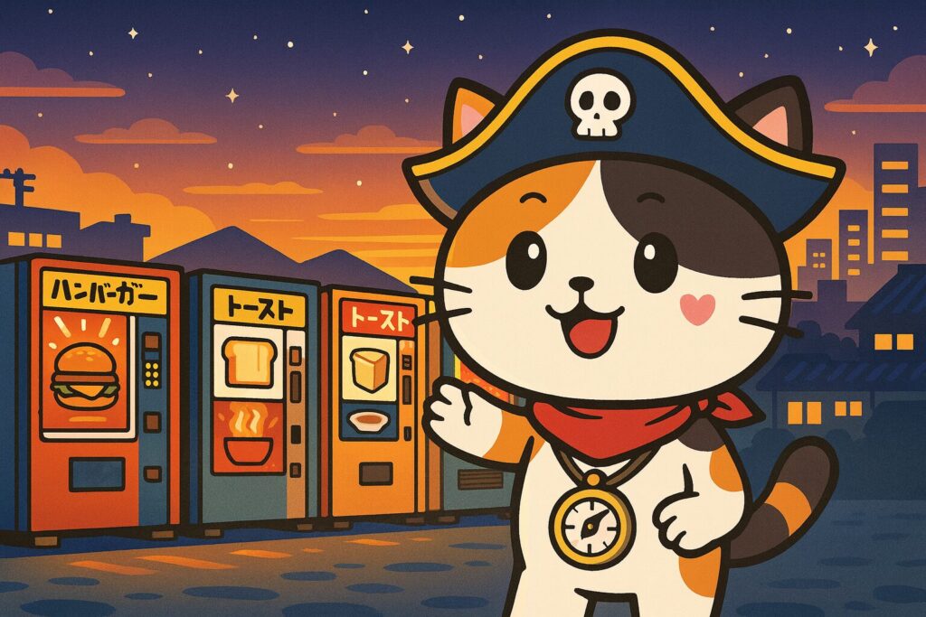 並ぶ自販機と昭和から令和へ