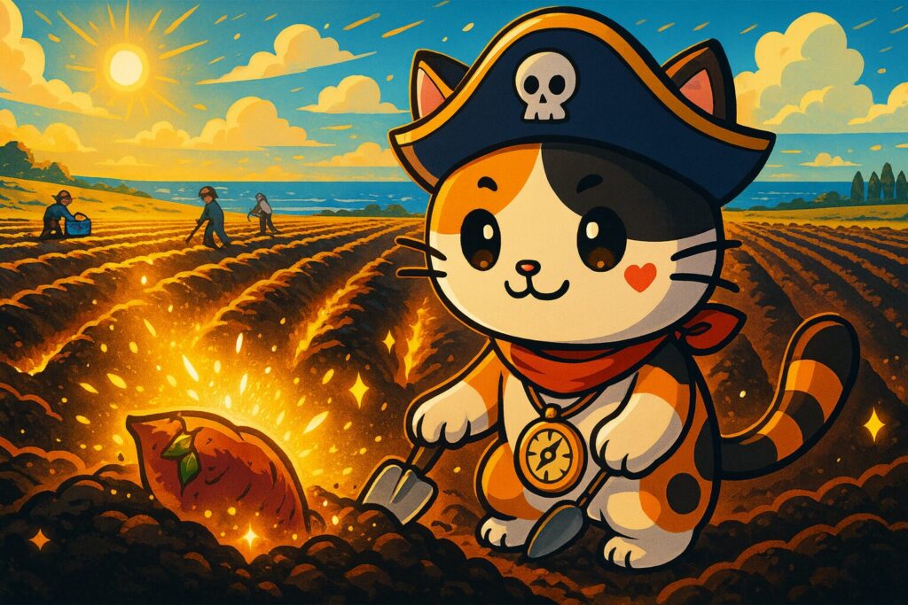 種子島で安納芋収穫