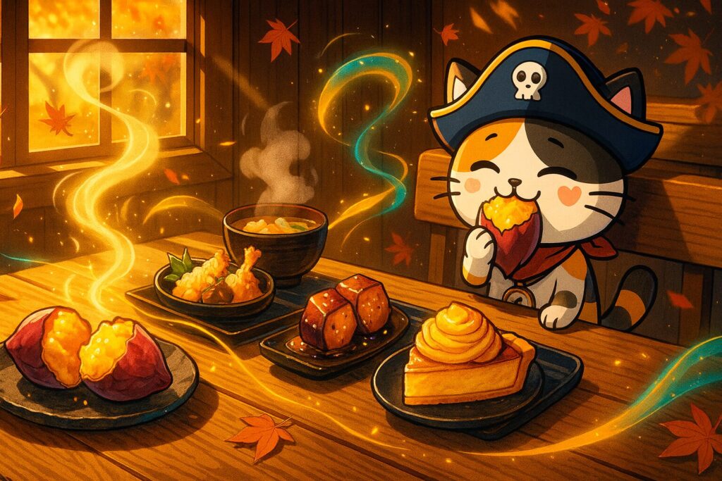紅あずまを味わうココロ船長