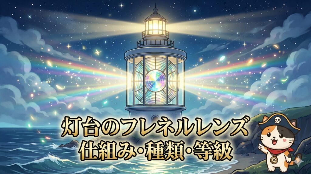 フレネルレンズとココロ船長