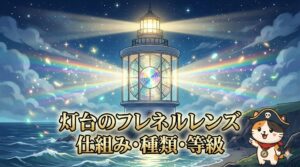 フレネルレンズとココロ船長