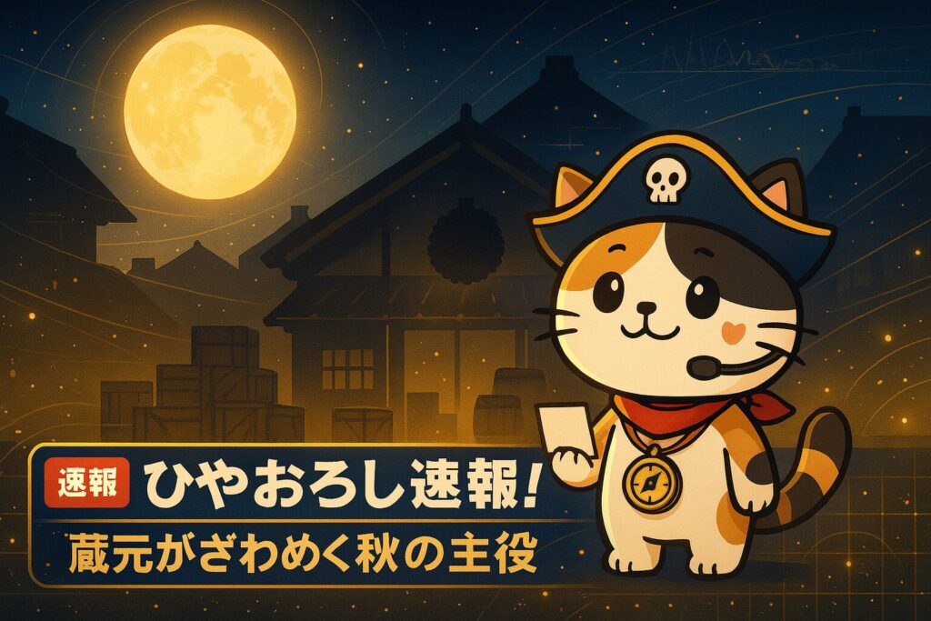 ひやおろし速報テロップ