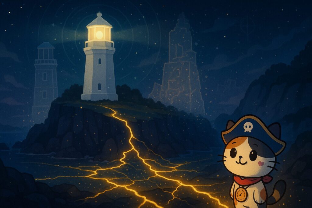 再建の光とココロ船長