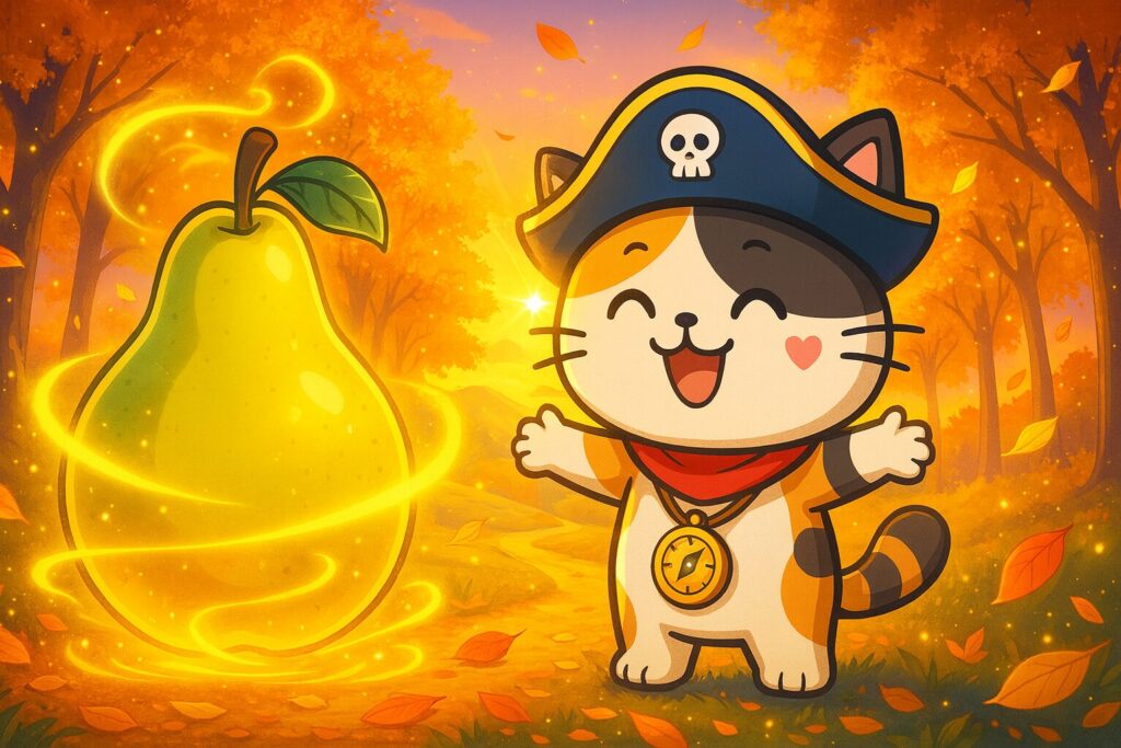 ココロ船長と秋の果樹園