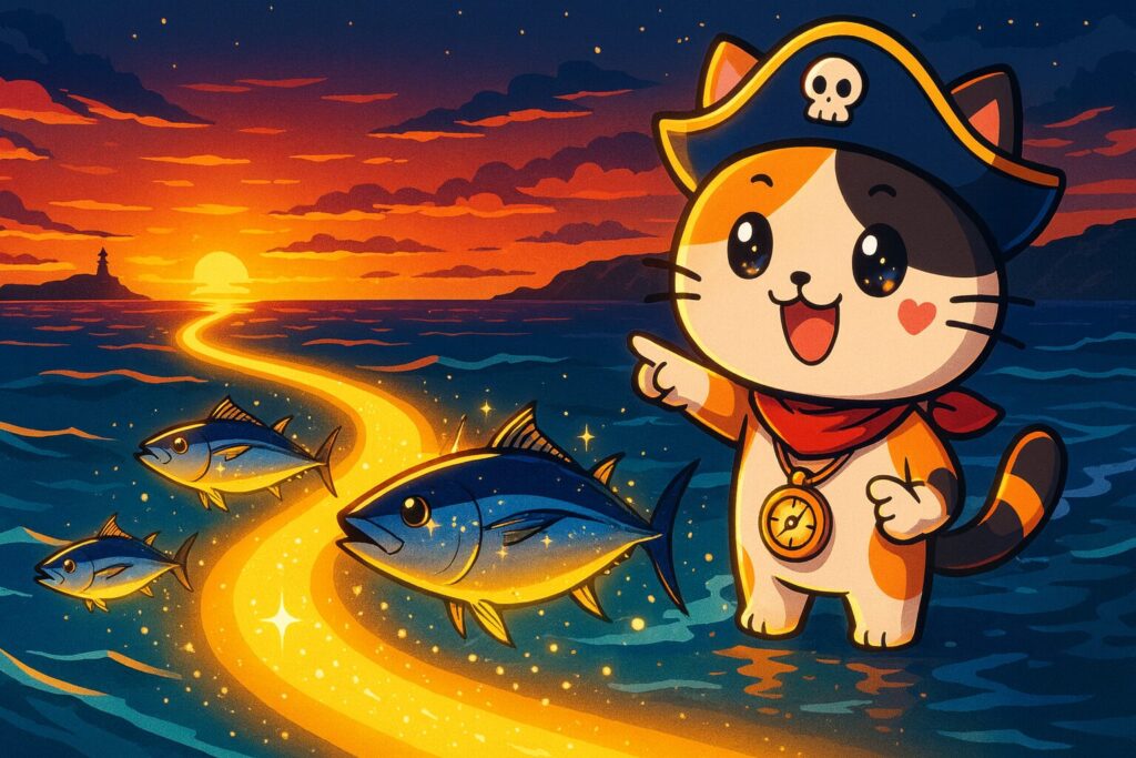 秋の海と戻り鰹