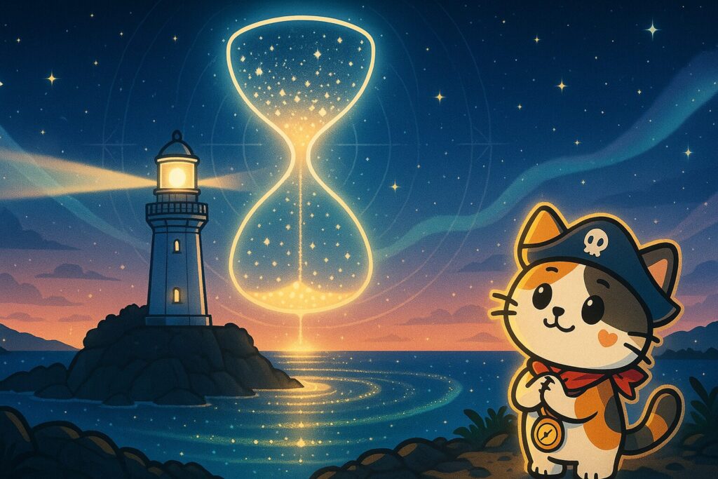 光の砂時計とココロ船長