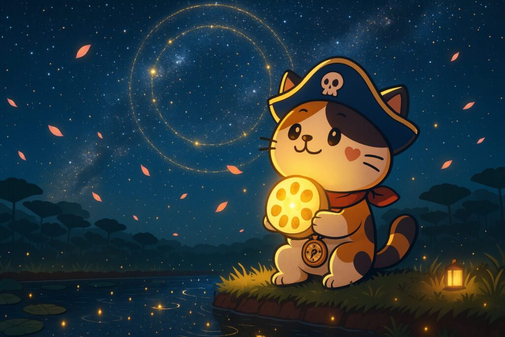 れんこん抱くココロ船長