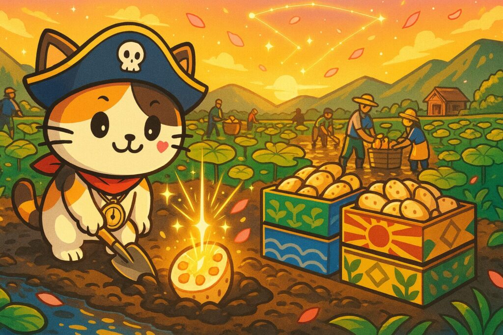 産地でれんこん収穫