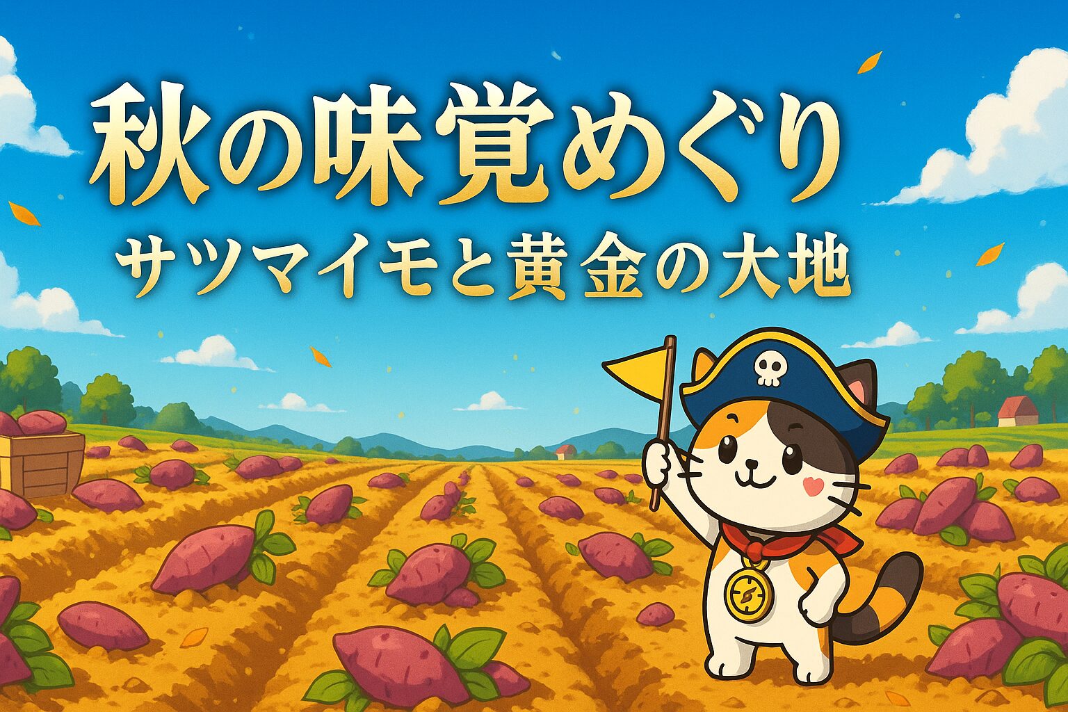 サツマイモ畑とココロ船長