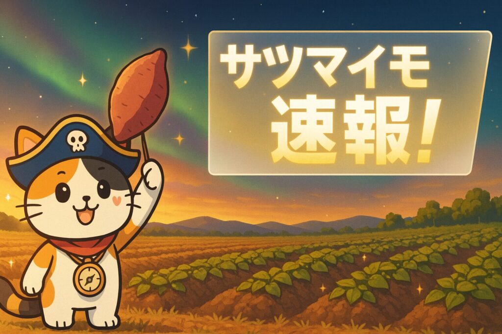畑に響くサツマイモ速報