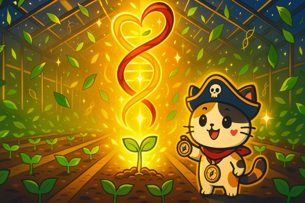 交配から誕生の光
