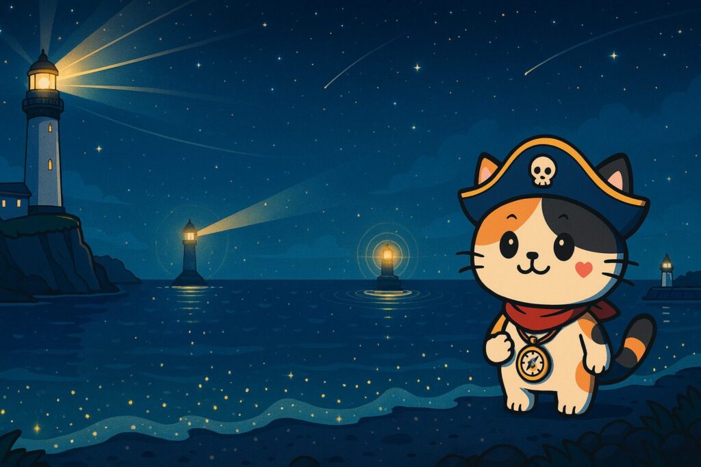 灯台の種類とココロ船長