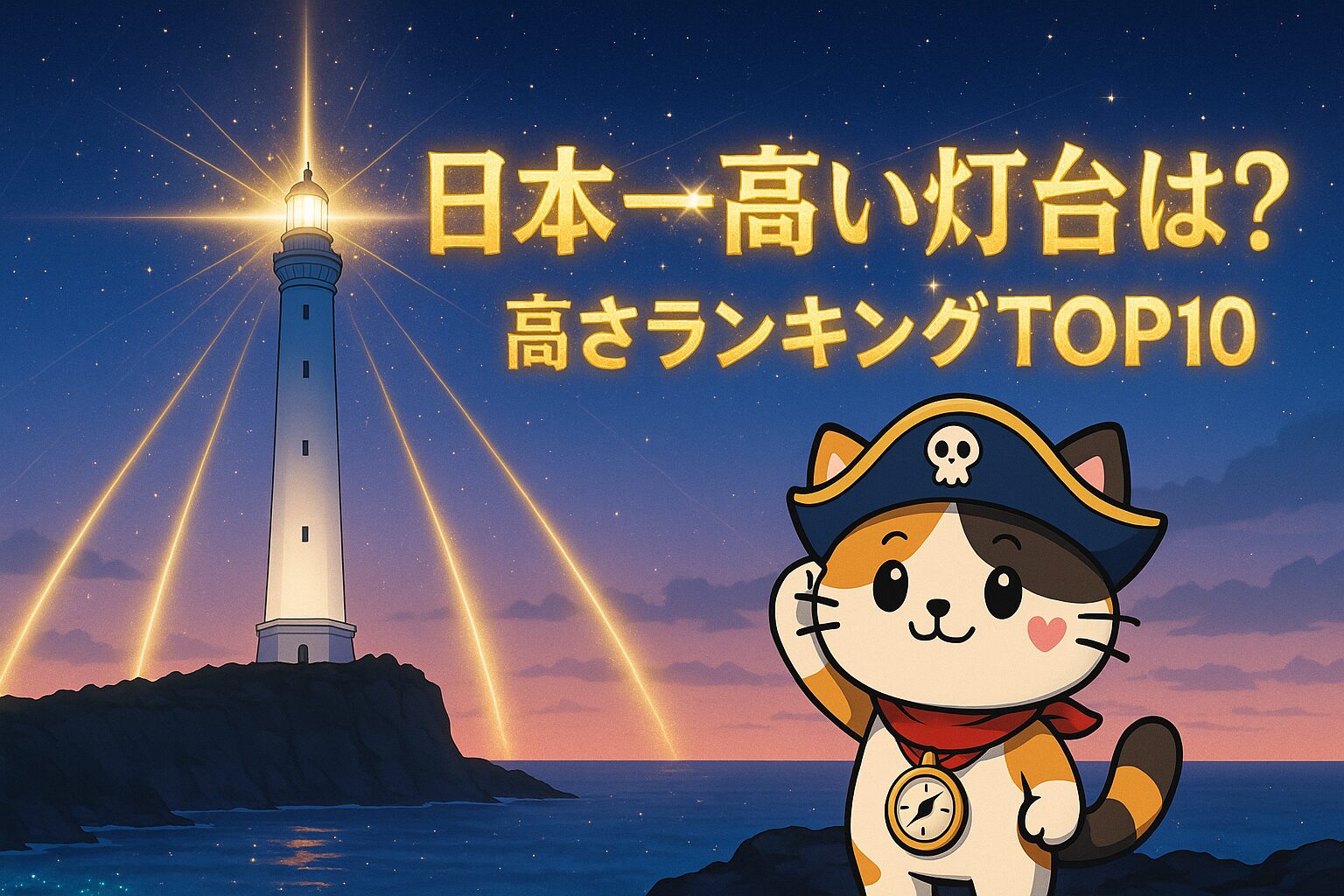 高い灯台とココロ船長