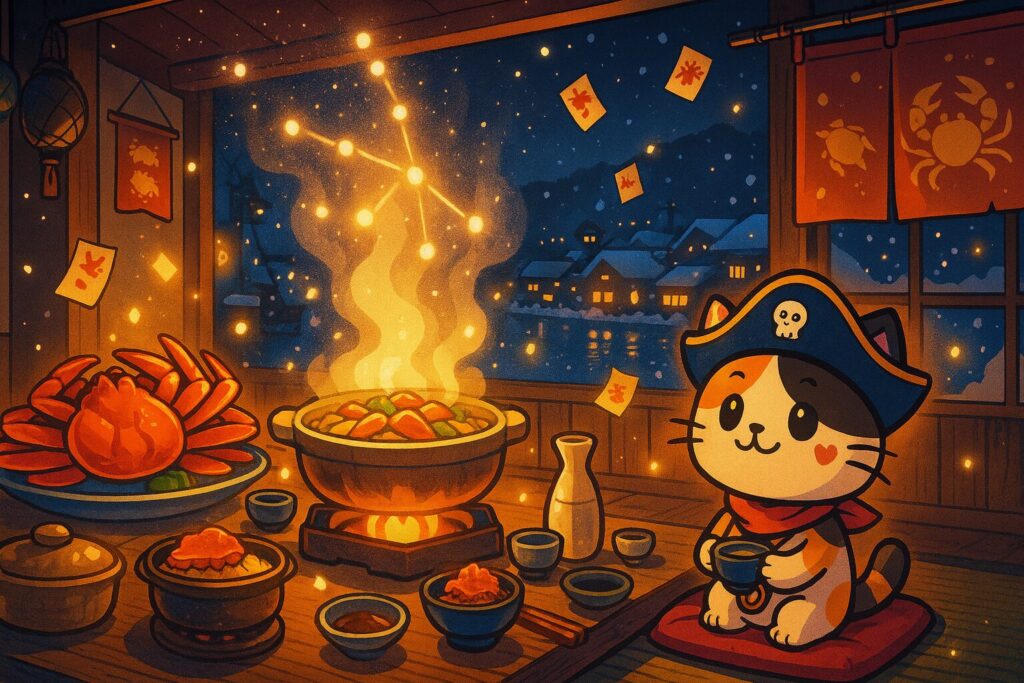 冬の食卓とズワイガニ