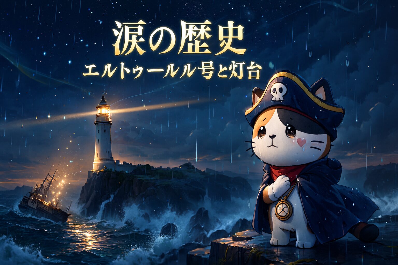 灯台と軍艦とココロ船長