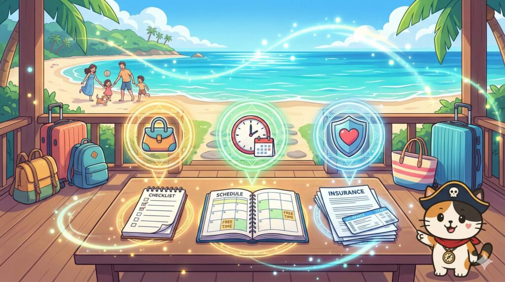 旅の準備ポイントとココロ船長