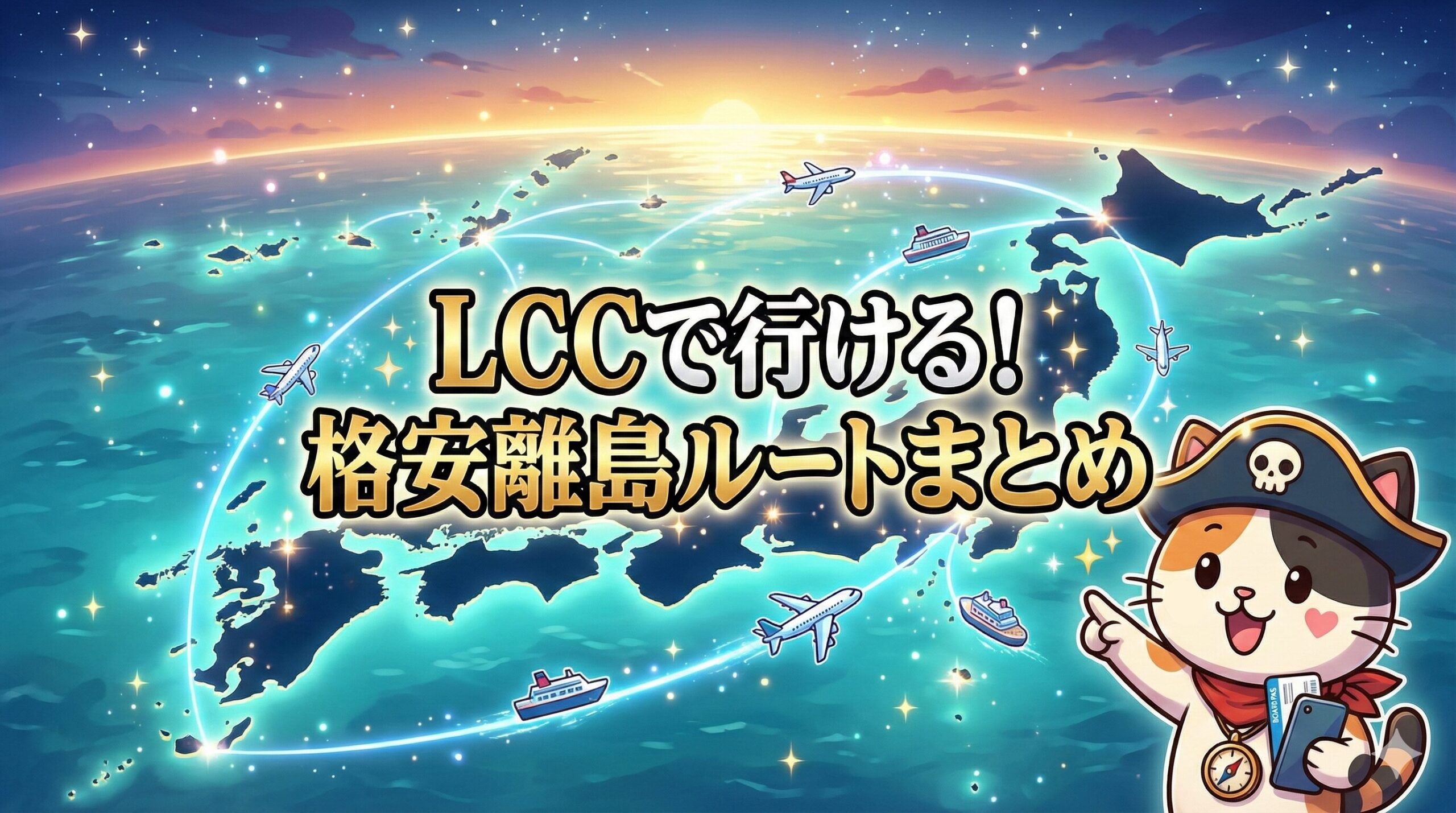 LCCで飛ぶココロ船長