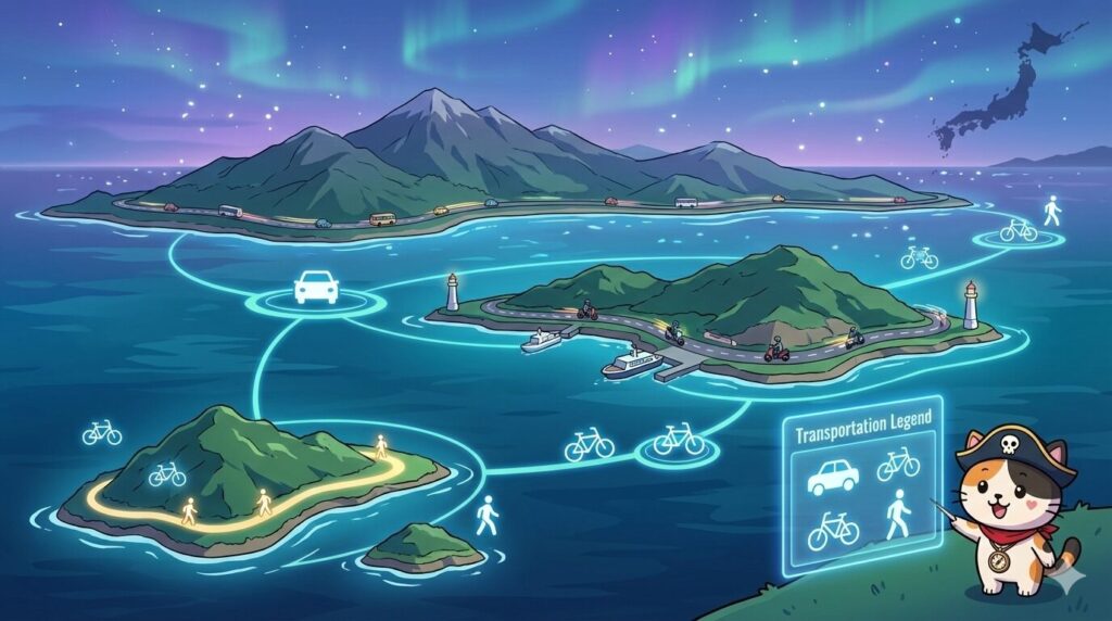 島と乗り物とココロ船長