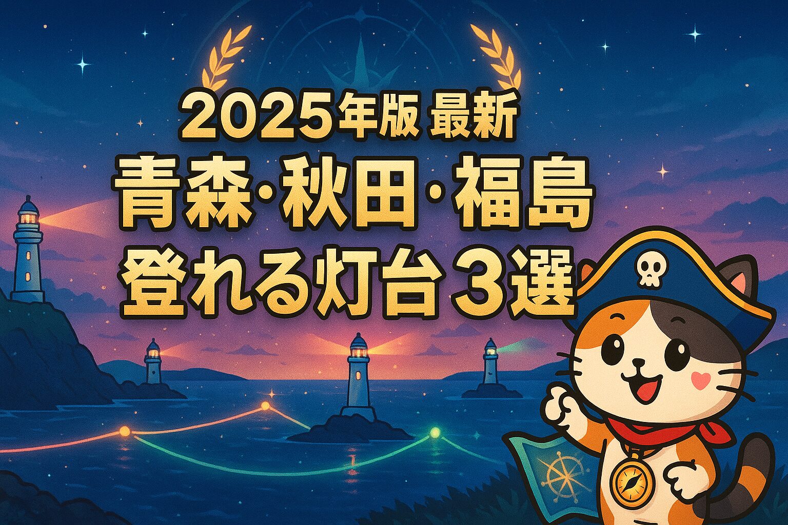 東北灯台3選とココロ船長