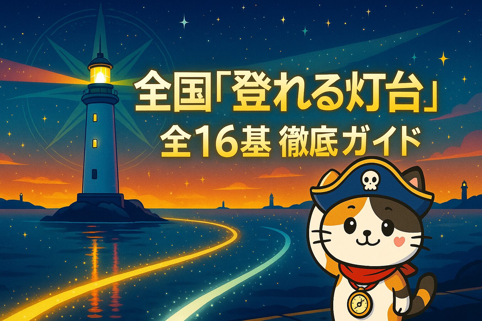 岬の灯台とココロ船長