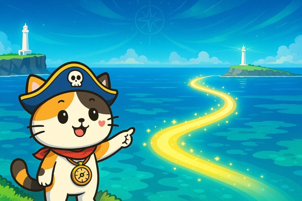 二つの灯台とココロ船長