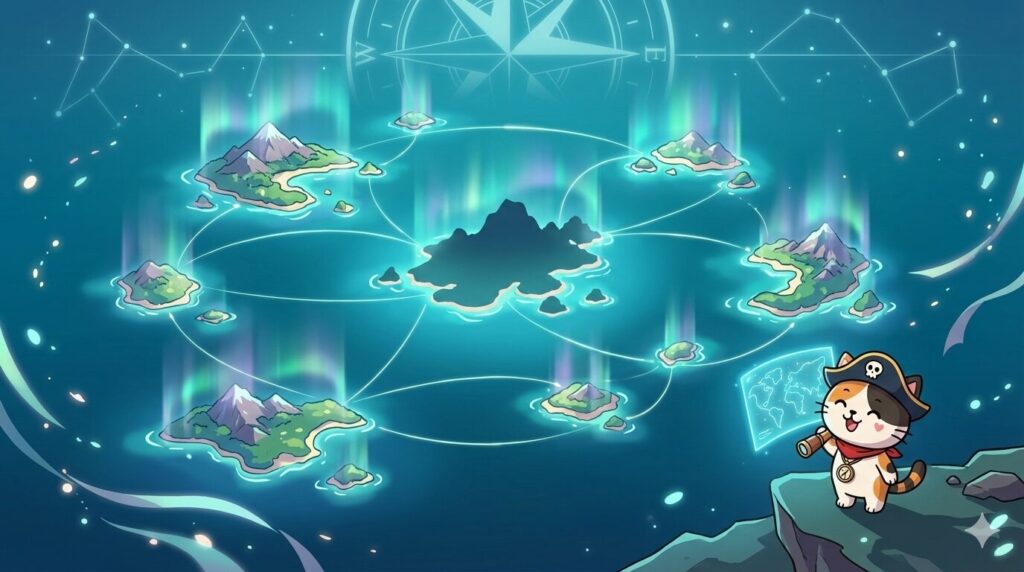 理想の島とココロ船長
