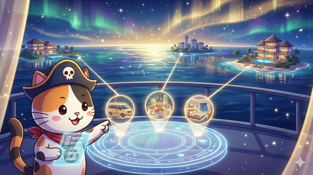 ホテル選びとココロ船長