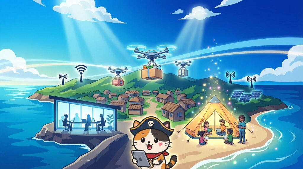 島の挑戦とココロ船長