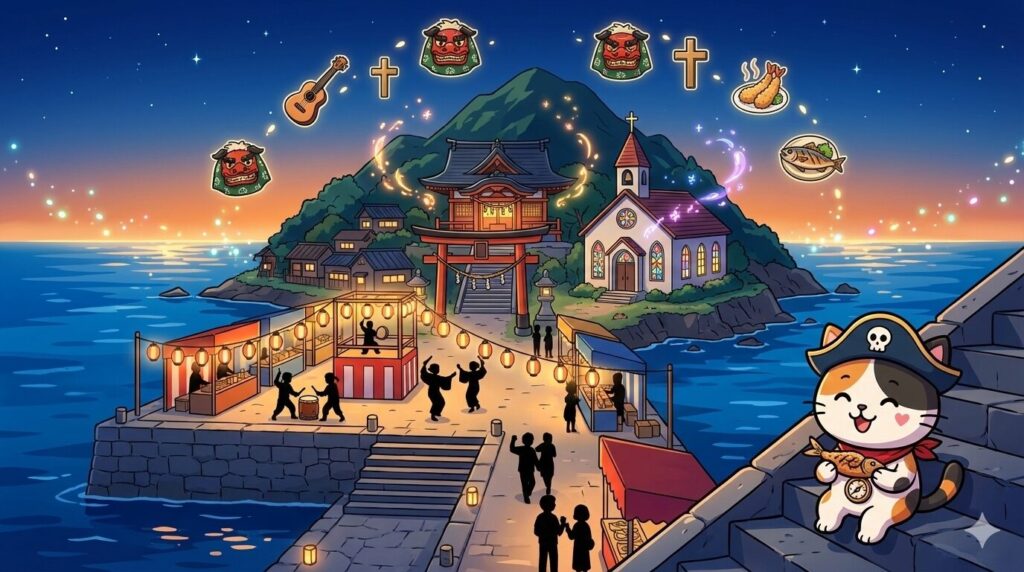 離島の祭りとココロ船長