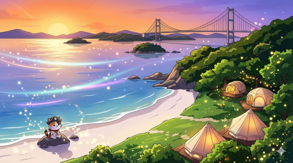 静かな海とココロ船長