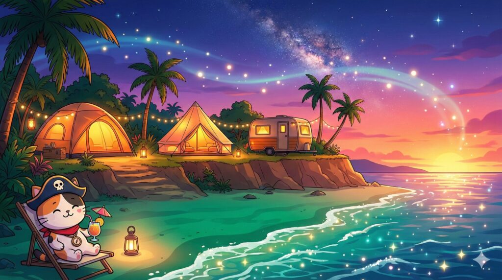 沖縄の海とココロ船長