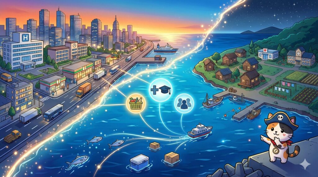 本島と離島暮らすココロ船長