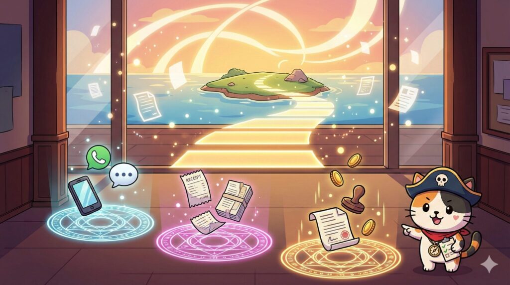 ココロ船長と申請の流れ
