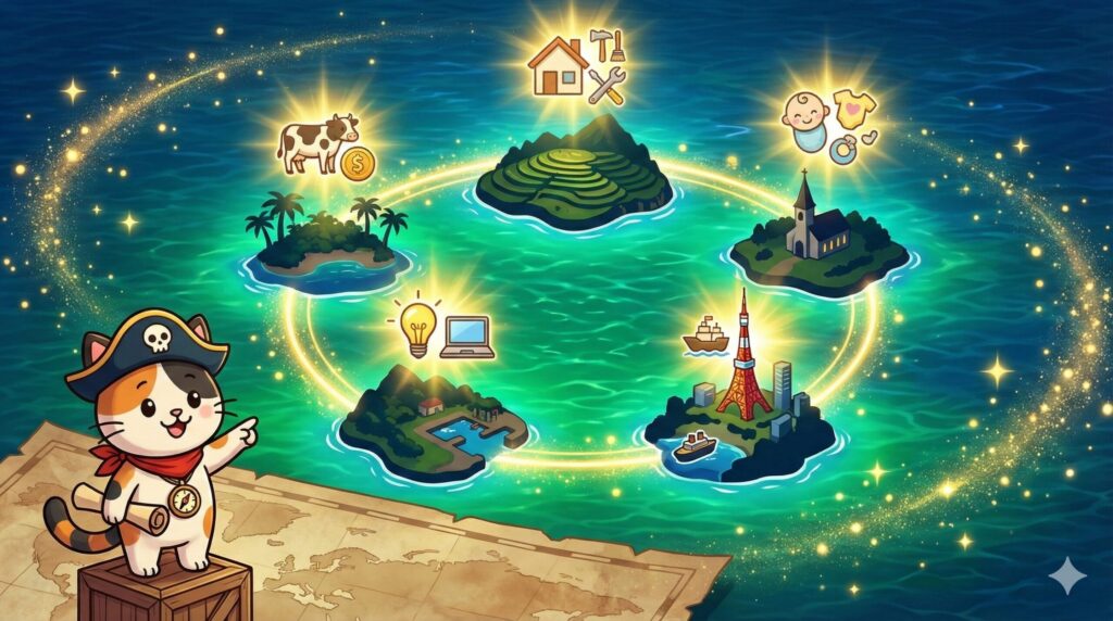 ココロ船長と全国5島
