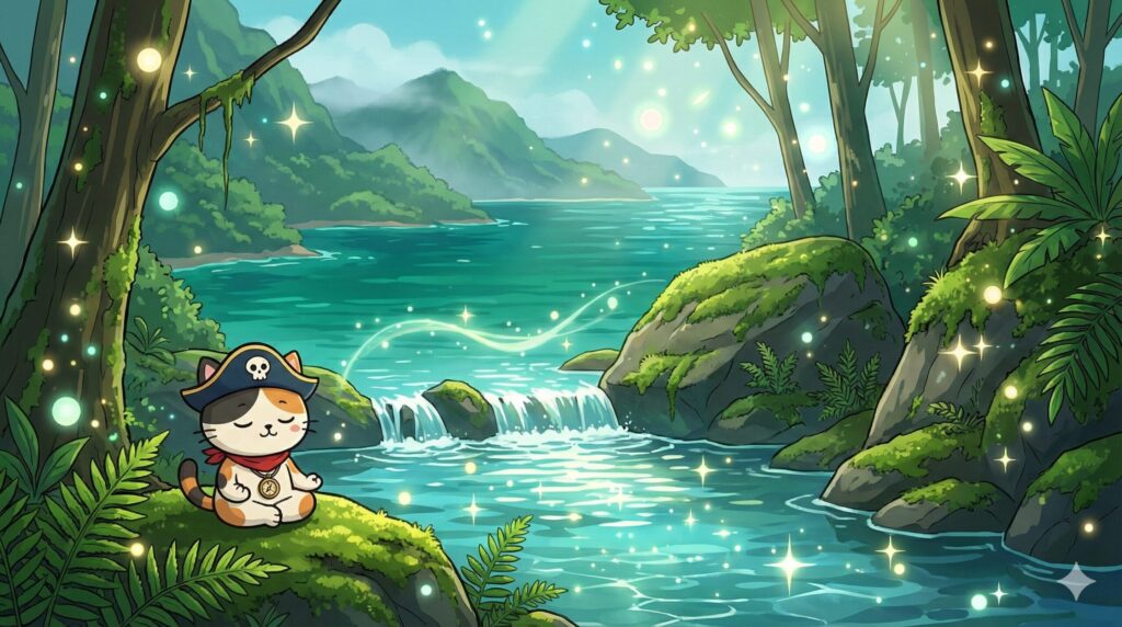 森の静寂とココロ船長