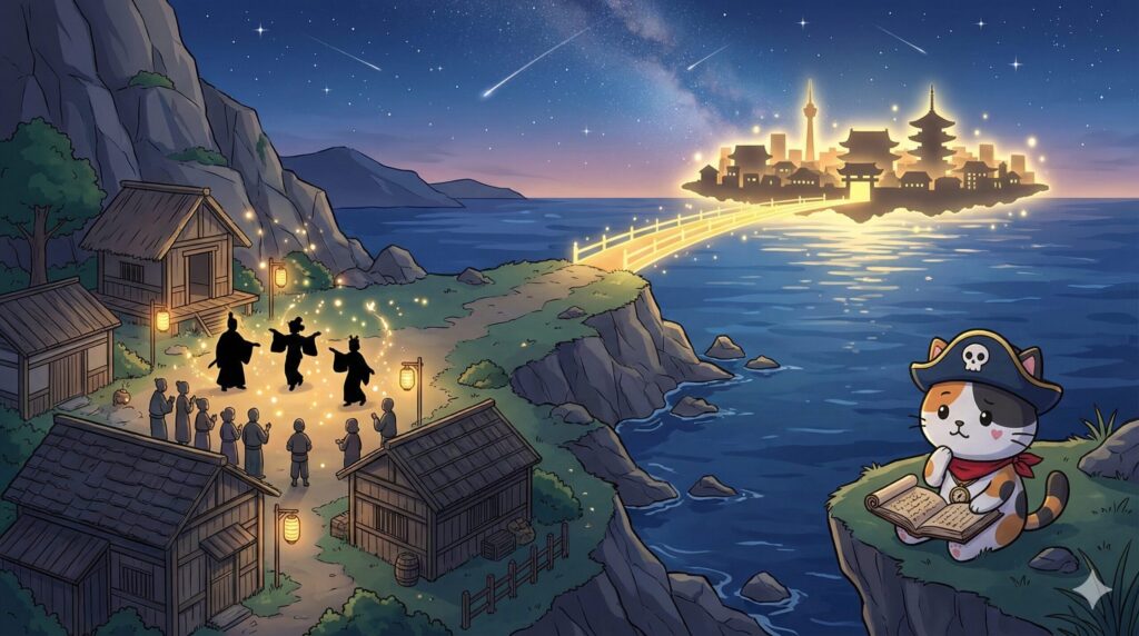 流刑地の島とココロ船長