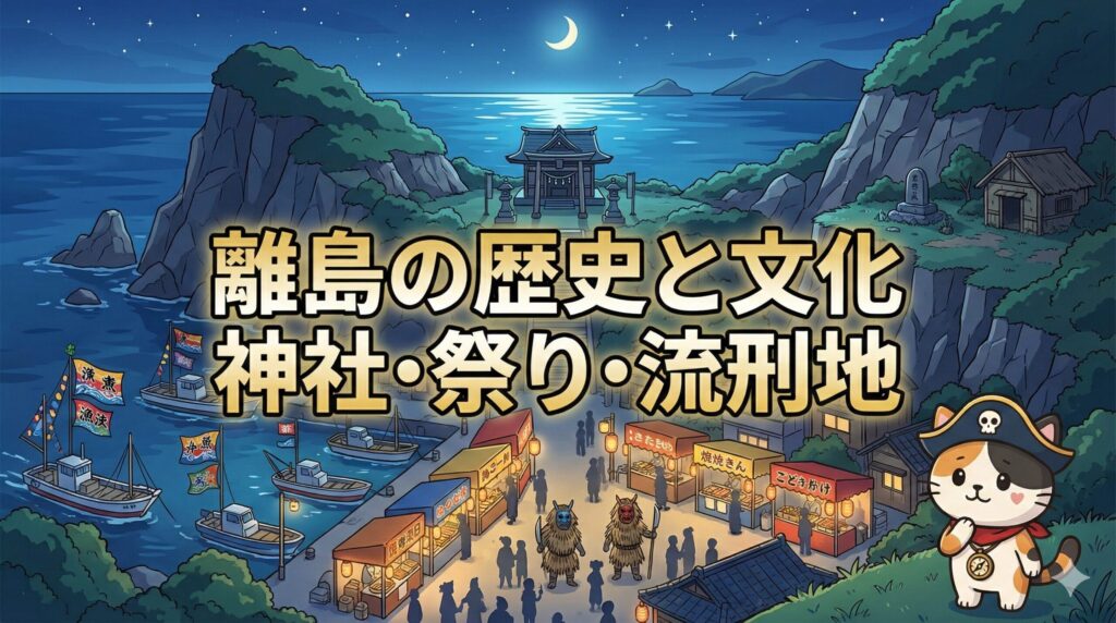 離島の神社とココロ船長