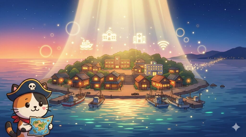 島の暮らしと光とココロ船長