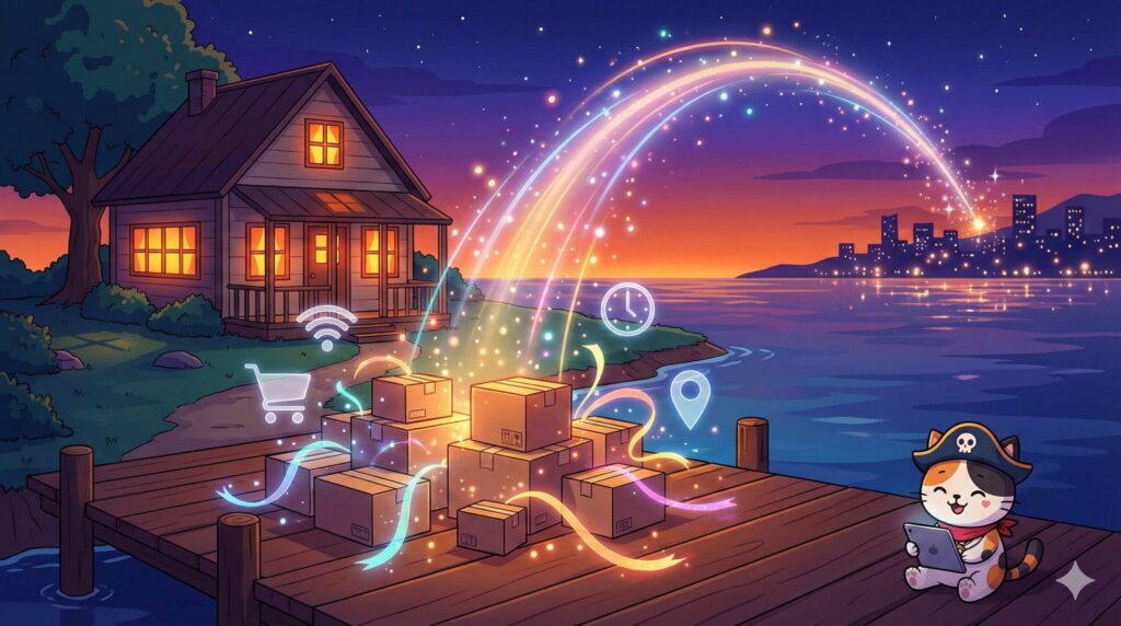 通販で助かる離島のココロ船長