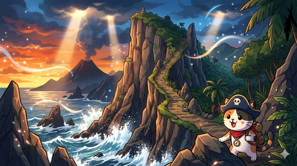 秘境を冒険するココロ船長