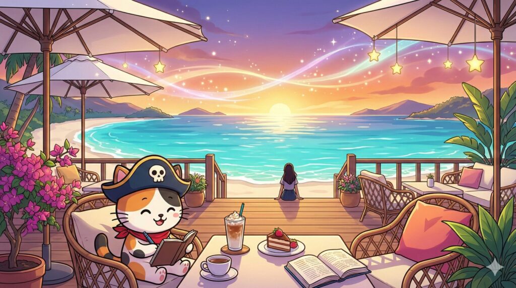 南国カフェとココロ船長