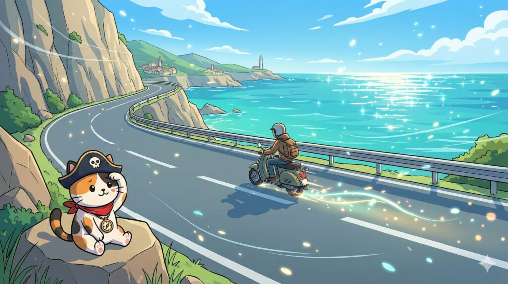 バイク旅に憧れるココロ船長