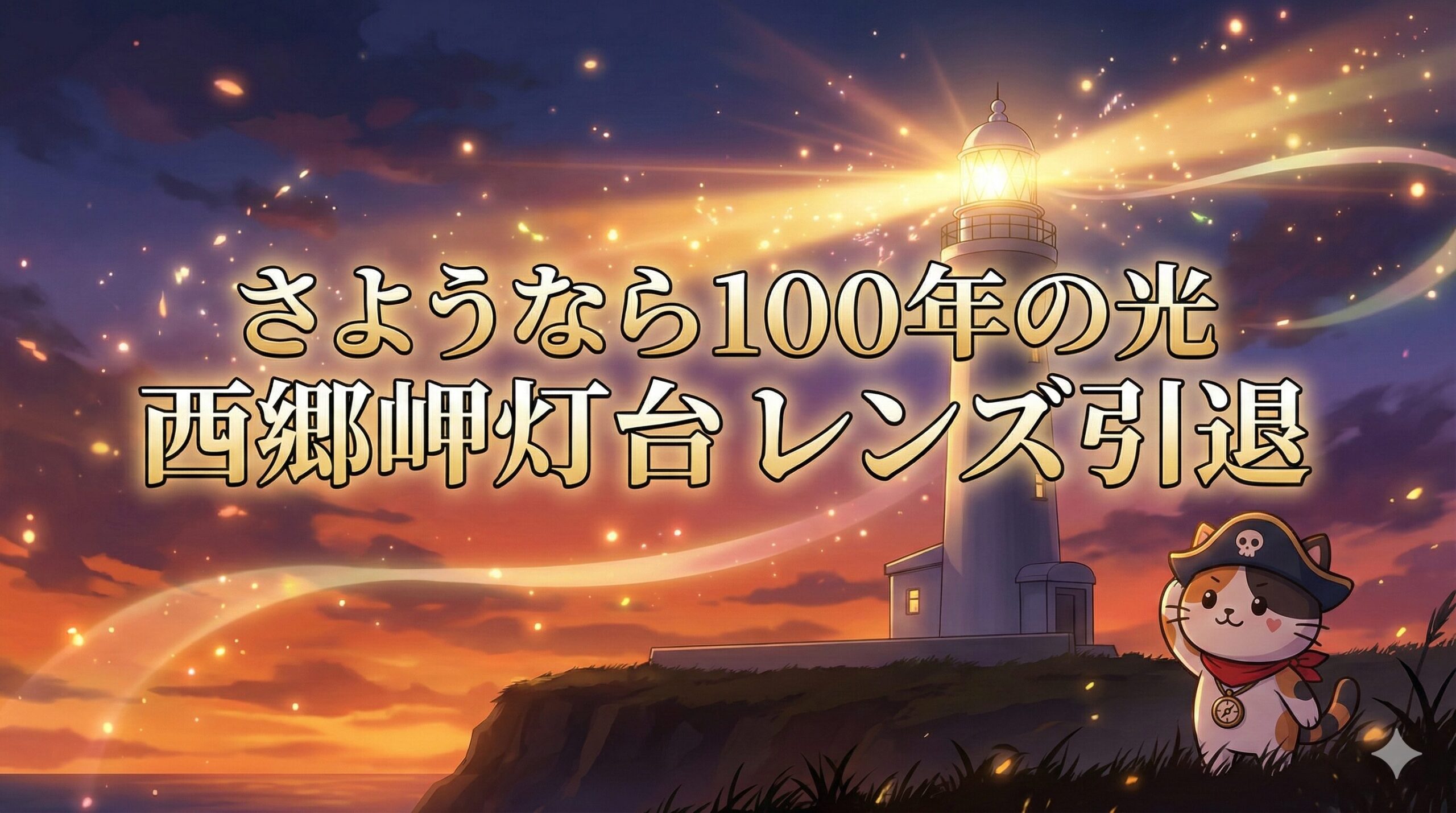 西郷岬灯台とココロ船長の別れ