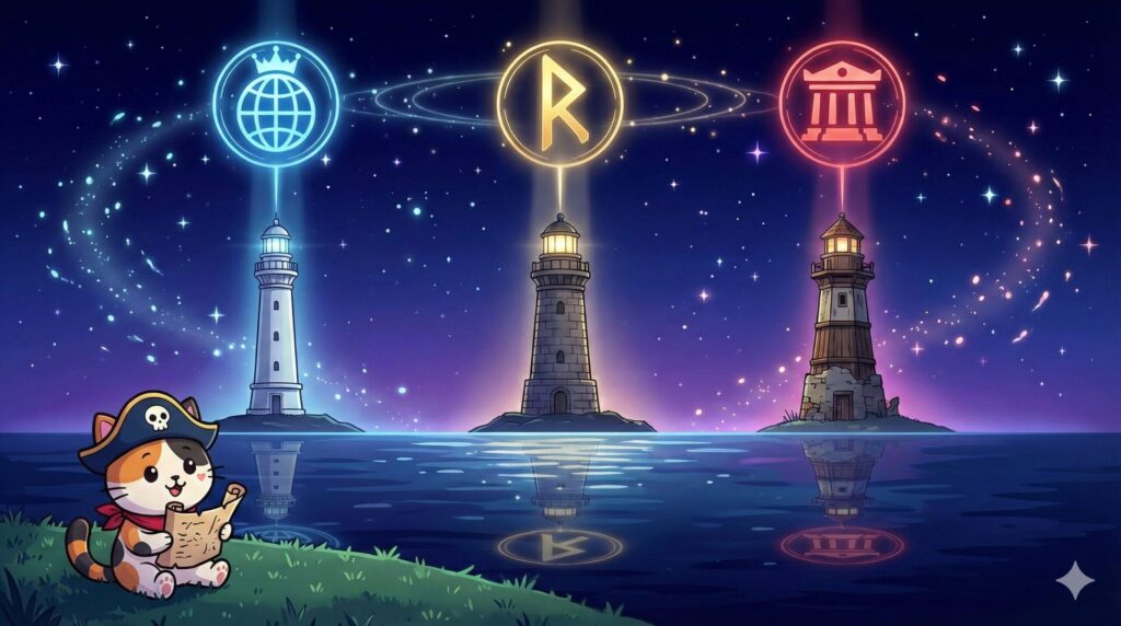 灯台ランクとココロ船長
