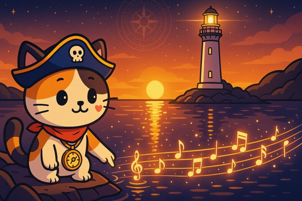 灯台の基礎とココロ船長