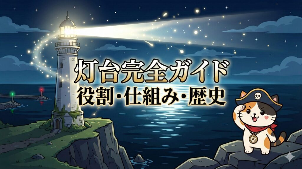 灯台の光とココロ船長