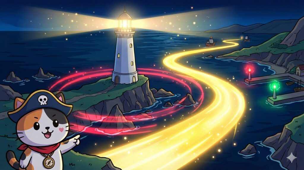 光で導くココロ船長
