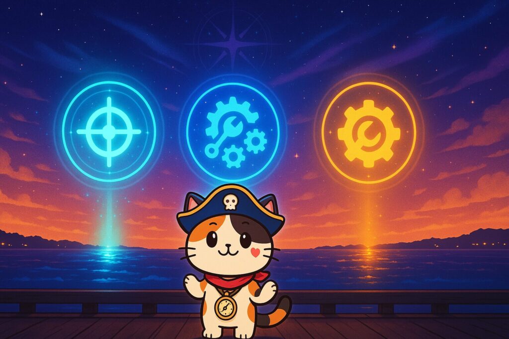 記号見分けとココロ船長
