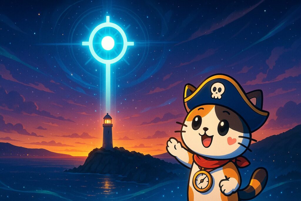 灯台記号由来とココロ船長
