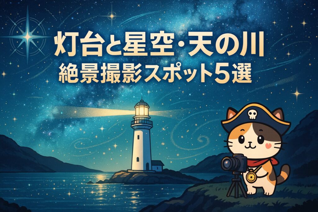 灯台と星空とココロ船長